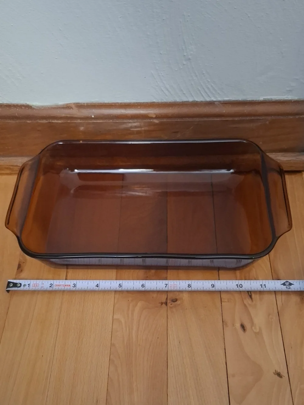 Anchor Hocking Amber Tempered Glass Baking Dish with Handles